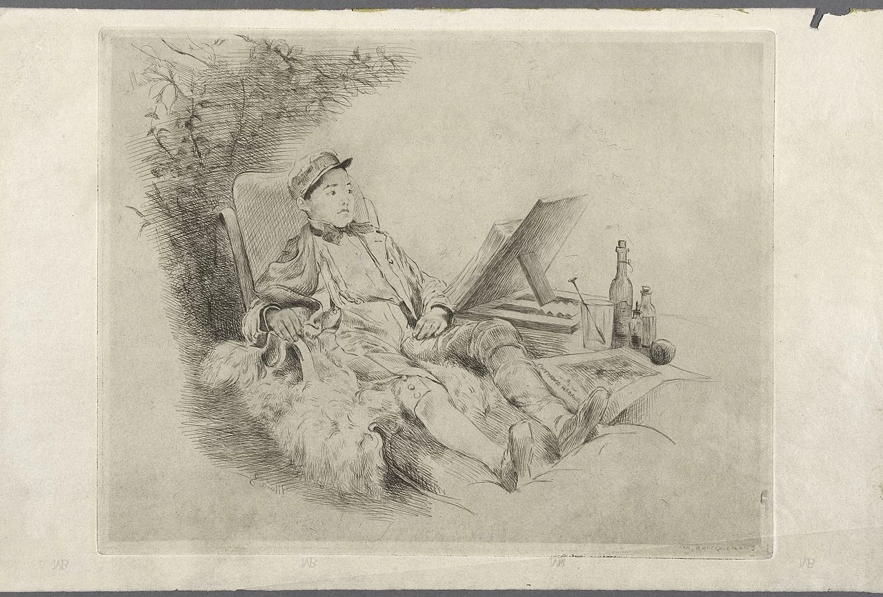 Ritratto di Pierre Bracquemond - musée des Beaux, arts de la Ville de Paris